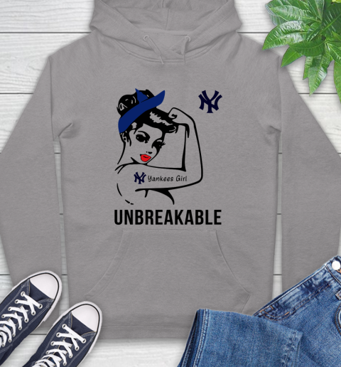 MLB New York Yankees Girl Unbreakable Baseball Sports Hoodie 4
