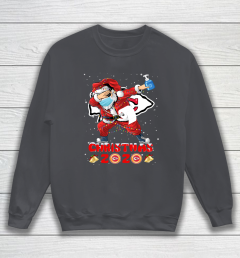 Kansas City Chiefs Funny Santa Claus Dabbing Christmas 2020 NFL Sweatshirt 4