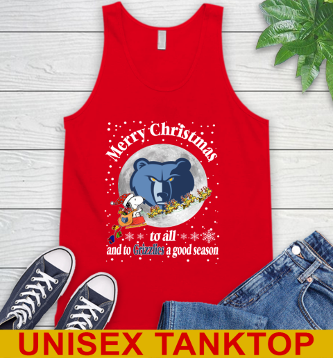 Memphis Grizzlies Merry Christmas To All And To Grizzlies A Good Season NBA Basketball Sports Tank Top 5