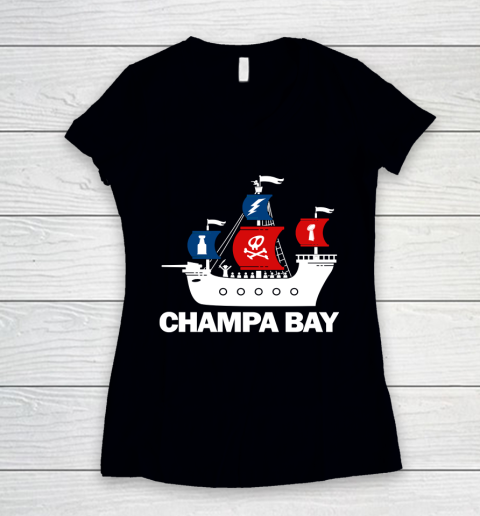Champa Bay Ship Women's V-Neck T-Shirt