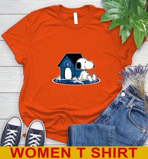 NBA Basketball Minnesota Timberwolves Snoopy The Peanuts Movie Shirt Women's T-Shirt 4