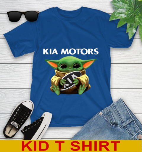 Star Wars Baby Yoda Hugs Kia Motors Car Shirt 106