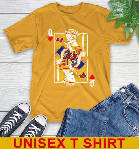NFL Football Tampa Bay Buccaneers The Queen Of Hearts Card Shirt T-Shirt 2