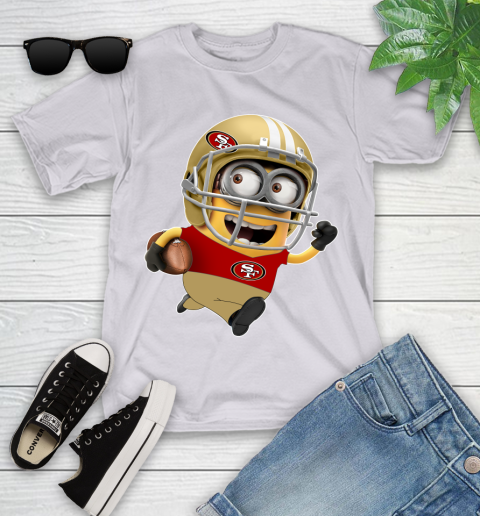 NFL San Francisco 49ers Minions Disney Football Sports Youth T-Shirt 4