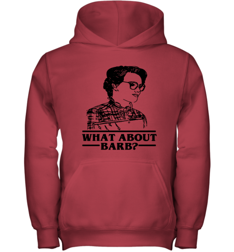 ehyj what about barb stranger things justice for barb shirts youth hoodie 43 front red