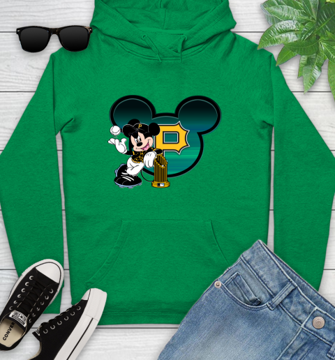 MLB Pittsburgh Pirates The Commissioner's Trophy Mickey Mouse Disney Youth Hoodie 7