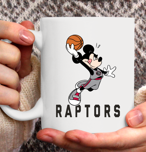NBA Basketball Toronto Raptors Cheerful Mickey Mouse Shirt Ceramic Mug 15oz 2