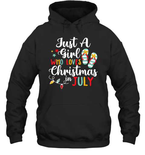 Just A Girl Who Loves Christmas In Jully Summer Beach Hoodie