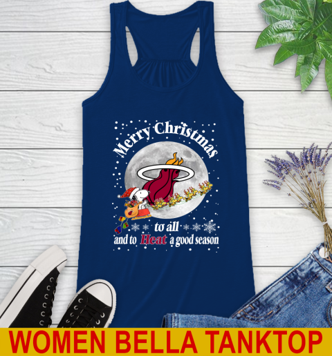 Miami Heat Merry Christmas To All And To Heat A Good Season NBA Basketball Sports Racerback Tank 7