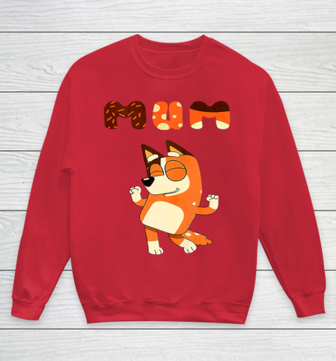 MOM Blueys mom day Youth Sweatshirt 4
