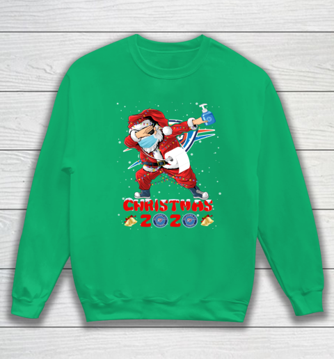 Oklahoma City Thunder Funny Santa Claus Dabbing Christmas 2020 NBA Sweatshirt 5