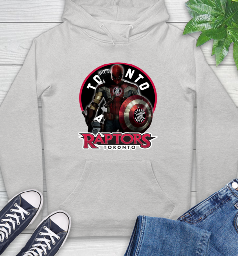 Toronto Raptors NBA Basketball Captain America Thor Spider Man Hawkeye Avengers Hoodie