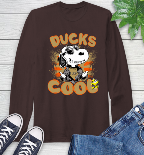 NHL Hockey Anaheim Ducks Cool Snoopy Shirt Long Sleeve T-Shirt 8