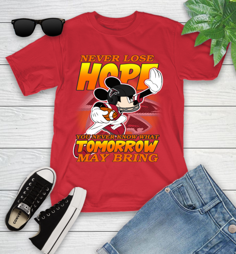 Atlanta Falcons NFL Football Mickey Disney Never Lose Hope (1) Youth T-Shirt 13