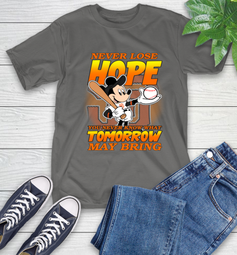 San Francisco Giants MLB Baseball Mickey Disney Never Lose Hope T-Shirt 10