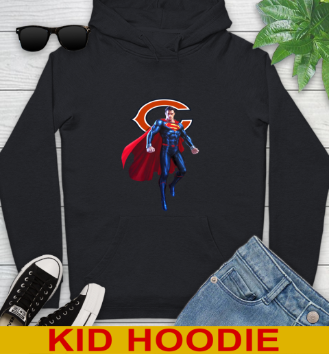 NFL Superman DC Sports Football Chicago Bears Youth Hoodie 2
