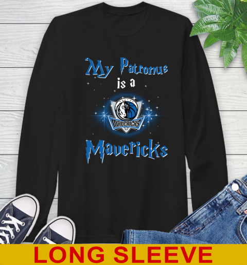 NBA Basketball Harry Potter My Patronus Is A Dallas Mavericks Long Sleeve T-Shirt