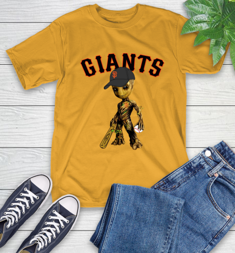 MLB San Francisco Giants Groot Guardians Of The Galaxy Baseball T-Shirt 3