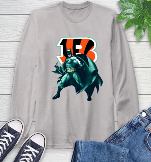 NFL Batman Football Sports Cincinnati Bengals Long Sleeve T-Shirt 12