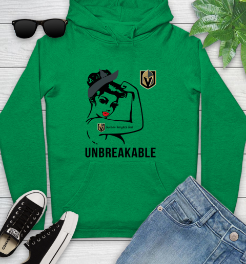 NHL Vegas Golden Knights Girl Unbreakable Hockey Sports Youth Hoodie 5