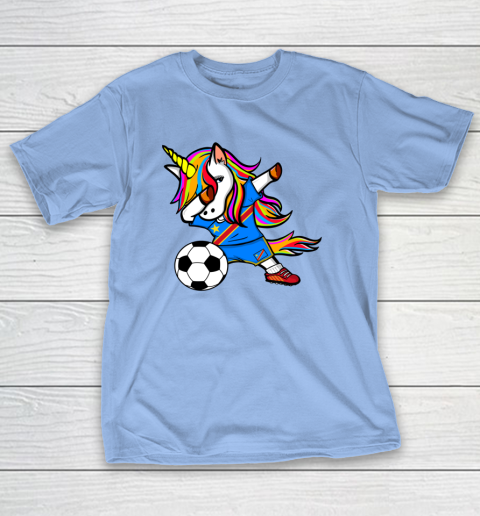 Dabbing Unicorn DR Congo Football Congolese Flag Soccer T-Shirt 11