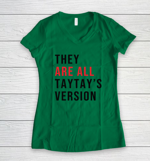 They Are All Taytay's Version Women's V-Neck T-Shirt 3