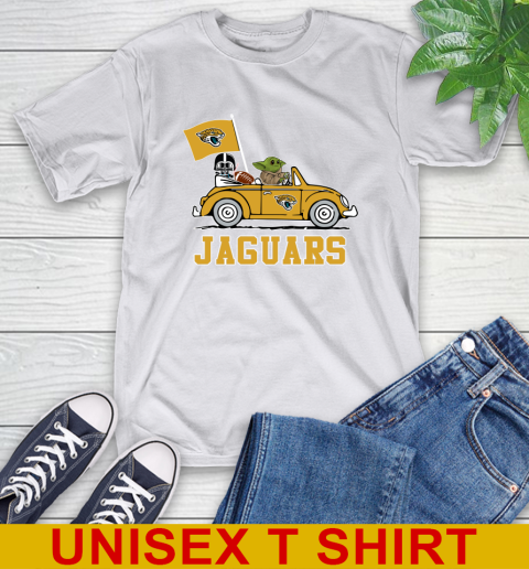 NFL Football Jacksonville Jaguars Darth Vader Baby Yoda Driving Star Wars Shirt T-Shirt 12