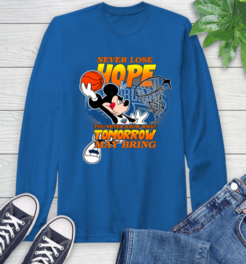 New Orleans Pelicans NBA Basketball Mickey Disney Never Lose Hope Long Sleeve T-Shirt 10