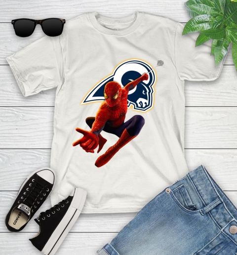 NFL Spider Man Avengers Endgame Football Los Angeles Rams Youth T-Shirt