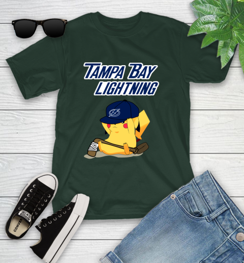 NHL Pikachu Hockey Sports Tampa Bay Lightning Youth T-Shirt 5