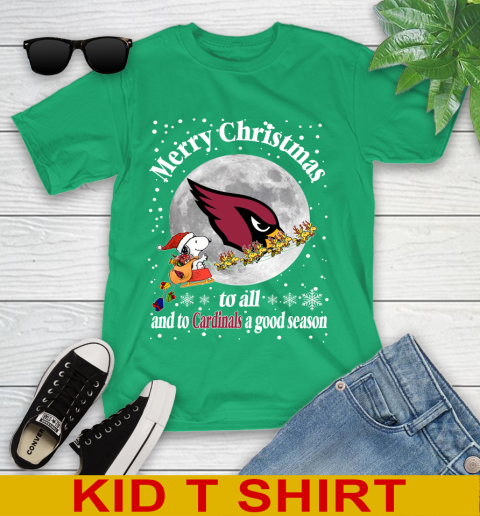 Arizona Cardinals Merry Christmas To All And To Cardinals A Good Season NFL Football Sports Youth T-Shirt 7