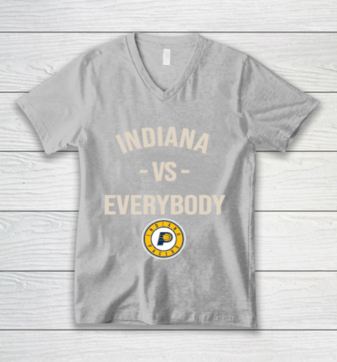 Indiana Pacers Vs Everybody V-Neck T-Shirt 3