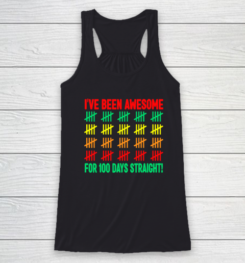 100 Days of School Shirt Kids 100th Day of School Racerback Tank