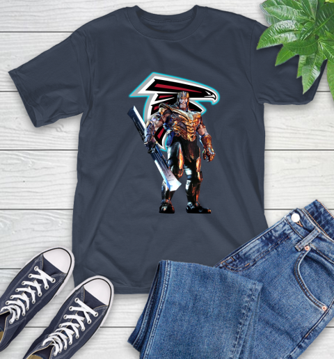 NFL Thanos Gauntlet Avengers Endgame Football Atlanta Falcons T-Shirt 4