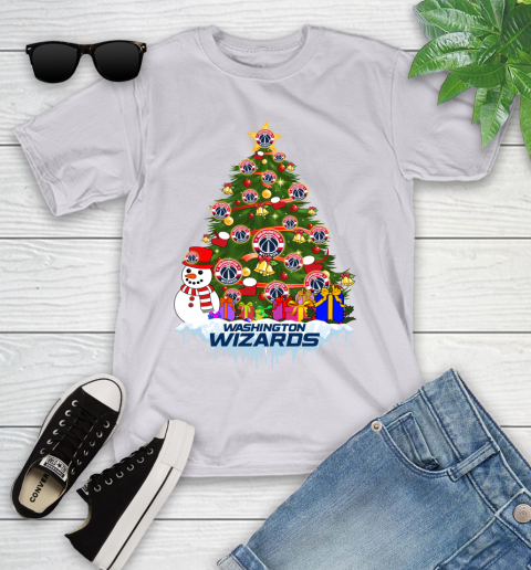 Washington Wizards Merry Christmas NBA Basketball Sports Youth T-Shirt 4