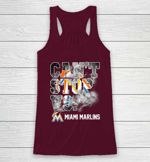 MLB Miami Marlins Baseball Can't Stop Vs Marlins Racerback Tank 2