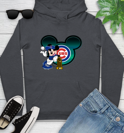 MLB Chicago Cubs The Commissioner's Trophy Mickey Mouse Disney Youth Hoodie 8