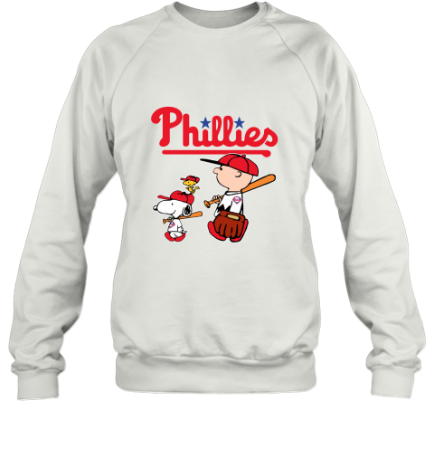Philadelphia Phillies Let's Play Baseball Together Snoopy MLB Sweatshirt