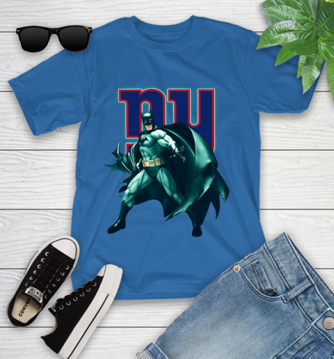 NFL Batman Football Sports New York Giants Youth T-Shirt 9