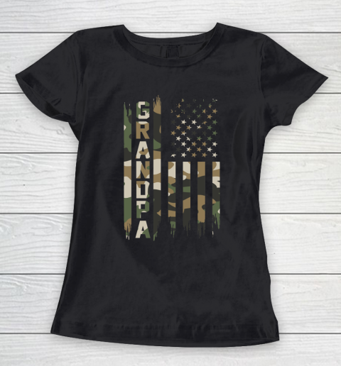 Veteran Shirt Grandpa American Flag Women's T-Shirt