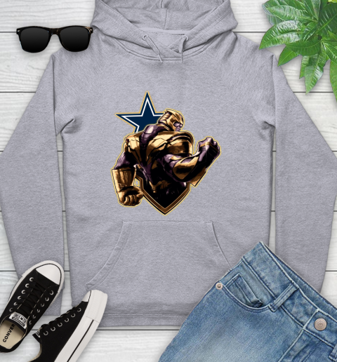 NFL Thanos Avengers Endgame Football Sports Dallas Cowboys Youth Hoodie 6