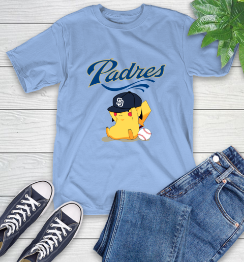 MLB Pikachu Baseball Sports San Diego Padres T-Shirt 11