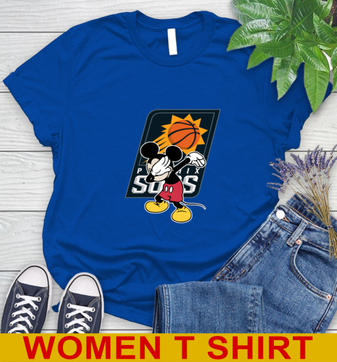 Phoenix Suns NBA Basketball Dabbing Mickey Disney Sports Women's T-Shirt 9