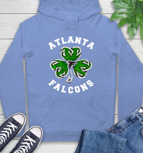 NFL Atlanta Falcons Three Leaf Clover St Patrick's Day Football Sports Hoodie 11