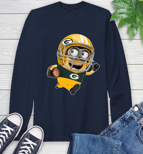 NFL Green Bay Packers Minions Disney Football Sports Long Sleeve T-Shirt 4