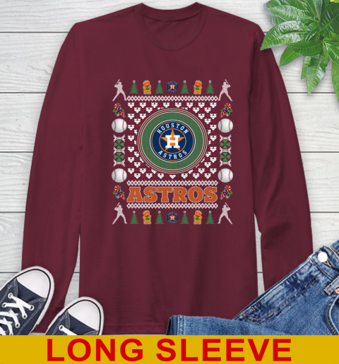 Houston Astros Merry Christmas MLB Baseball Loyal Fan Long Sleeve T-Shirt 7