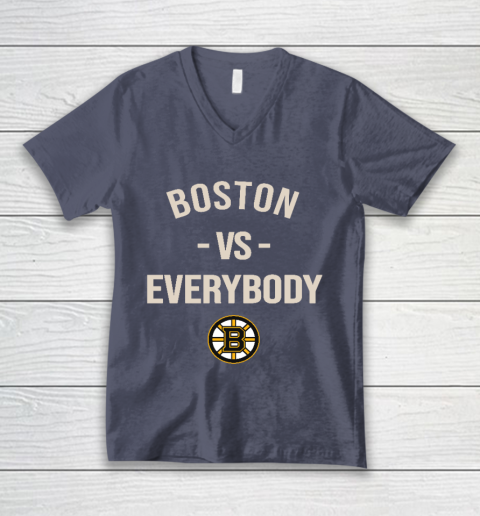 Boston Bruins Vs Everybody V-Neck T-Shirt 7