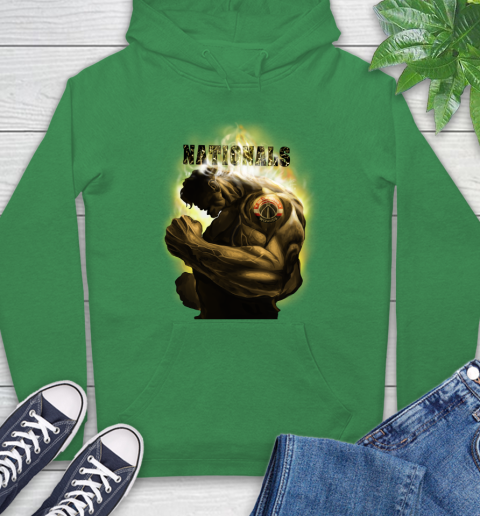 Washington Wizards NBA Basketball Hulk Marvel Avengers Sports Hoodie 8
