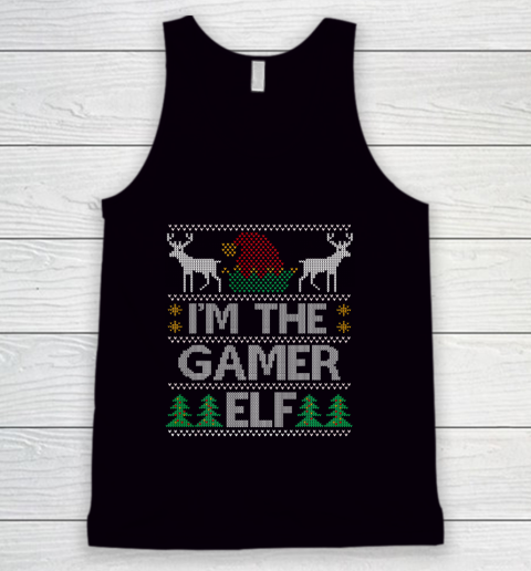 Gamer Elf Matching Family Group Christmas Party Pajama Tank Top