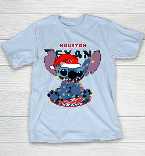 Houston Texans NFL Football noel stitch Christmas Youth T-Shirt 4